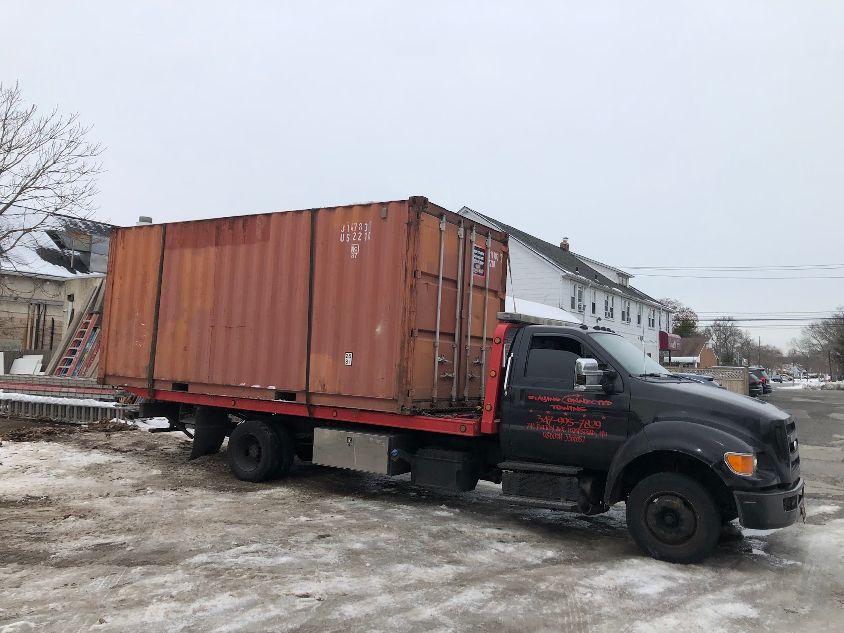 Staying Connected Towing truck and roadside towing service